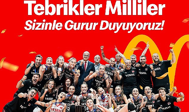 Filenin Sultanları'nın Resmi Sponsoru McDonald's A Milli Kadın Voleybol Takımıyla Gurur Duyuyor!