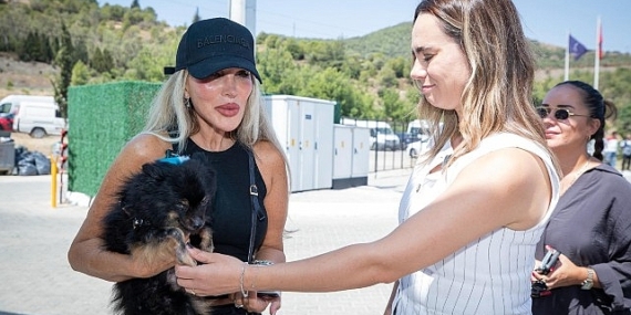 Seren Serengil'den yangından kurtarılan can dostlara destek ziyareti