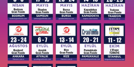 Gran Fondo Yarışlarının 2025 takvimi belli oldu