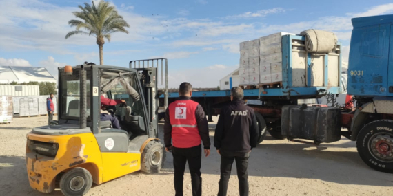 Türk Kızılayı: Yardımlarımız hızla Gazze’ye giriyor
