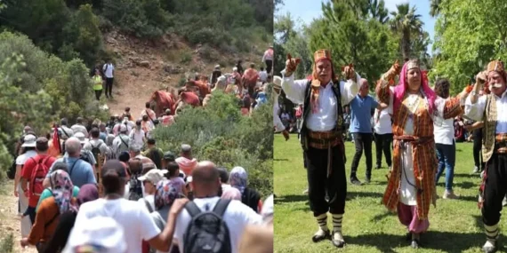 Kaş’ta temsili Yörük Göçü canlandırıldı