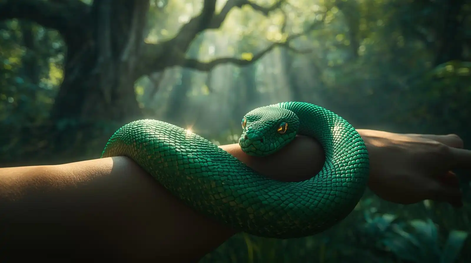 Rüyada yılanın sizi korumaya çalışması