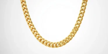 altın zincir beyaz arka plan (3)