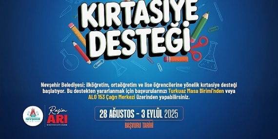 “Kırtasiye Desteği” İçin Başvurular Başladı