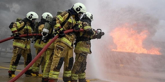 Yangın ve deprem tatbikatında o anlar yeniden yaşandı