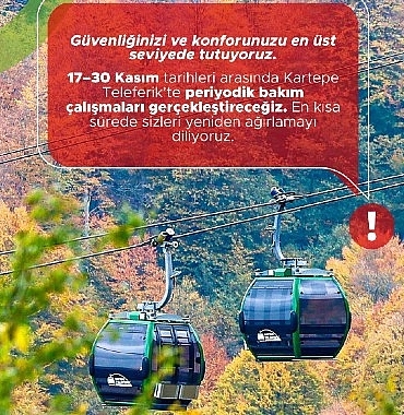 kartepe-teleferik-bakima-giriyor