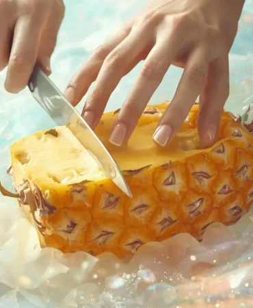 Ananas-Dilimlemek